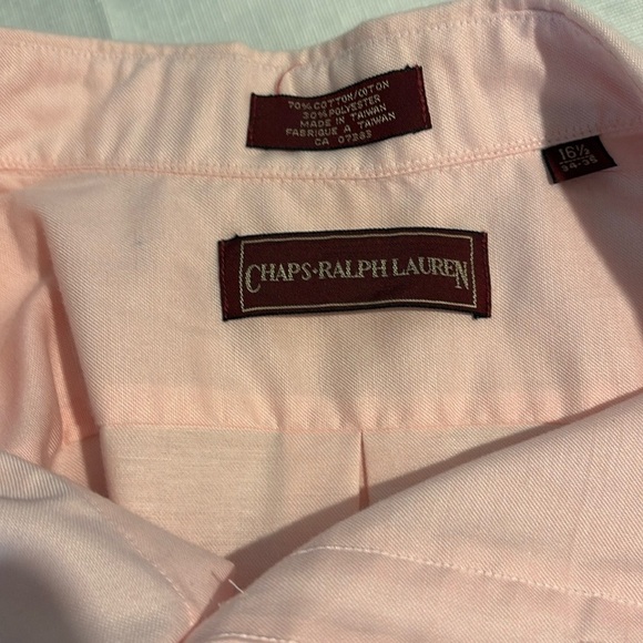 Chaps Soft Pink Button-Down Shirt - Picture 3 of 6